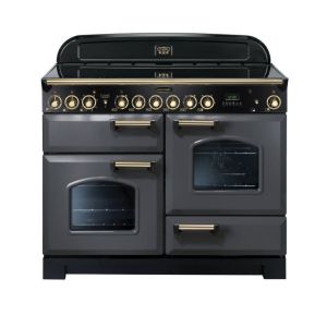 Rangemaster CDL110ECSL/B 124270 Classic DELUXE 110 CERAMIC SLATE BRASS