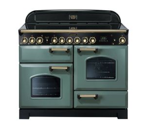 Rangemaster CDL110ECMG/B 129650 Classic DL 110 Ceramic Mineral Green / Brass