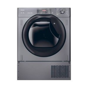 Haier HDB4 H7A2TBERX80 Heat Pump Dryer 7kg, Graphite with Black Door