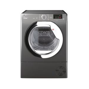 Hoover HLE C10DCER H-Dry 300, 10kg, Condenser Tumble Dryer, Aquavision, Graphite