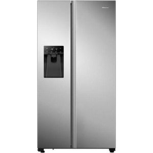 Hisense RS694N4TCF 91cm Frost Free American Style Fridge Freezer - Stainless Steel